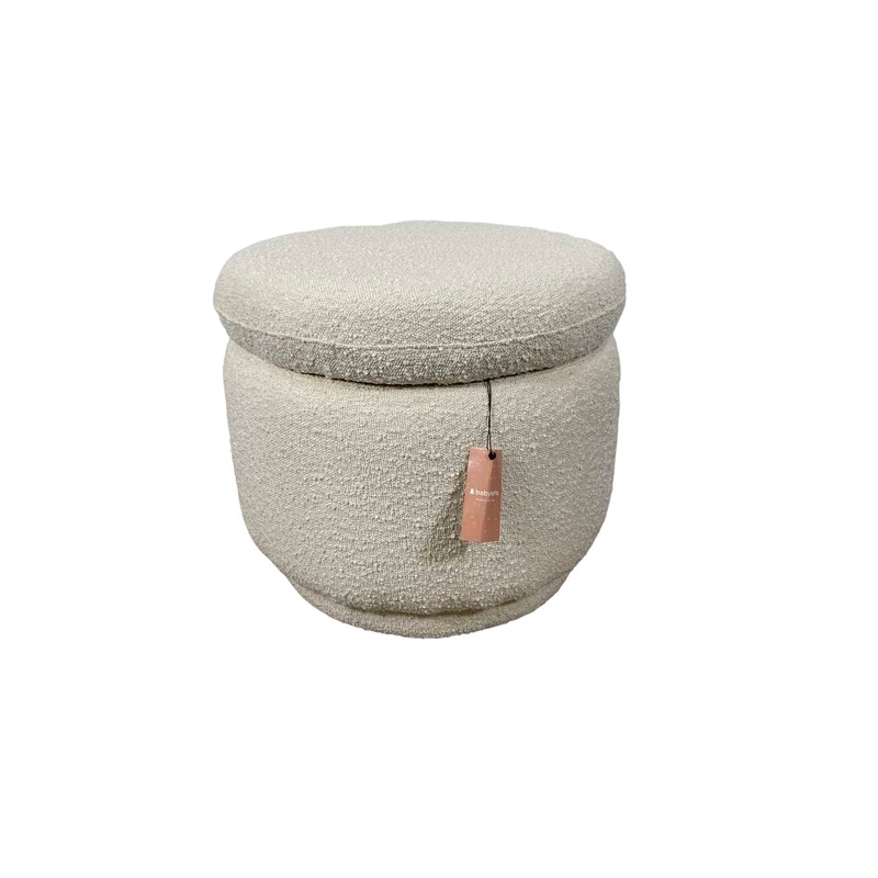 Babyletto Enoki Storage Ottoman, Ivory Boucle