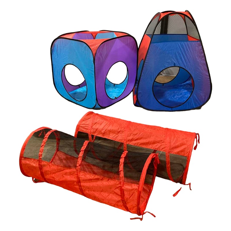 Playz 4 Piece Tent And Tunnel Set