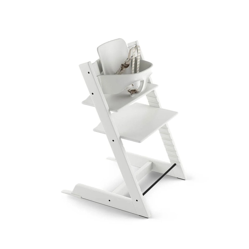 Stokke Tripp Trapp High Chair With Baby Set, White