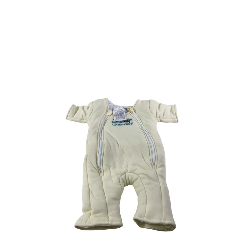 Baby Merlin’s Magic Sleepsuit, Cotton, Cream, Small 3-6 Months