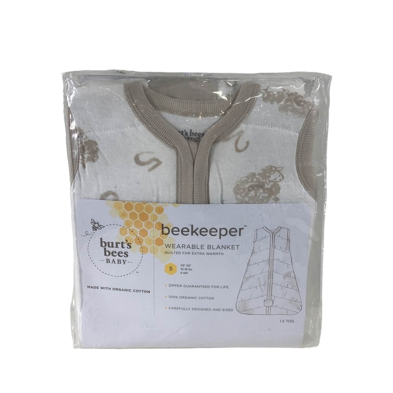Burt’s Bees Baby Beekeeper Wearable Blanket, Small, 1.5 TOG (Medium Weight), Counting Sheep