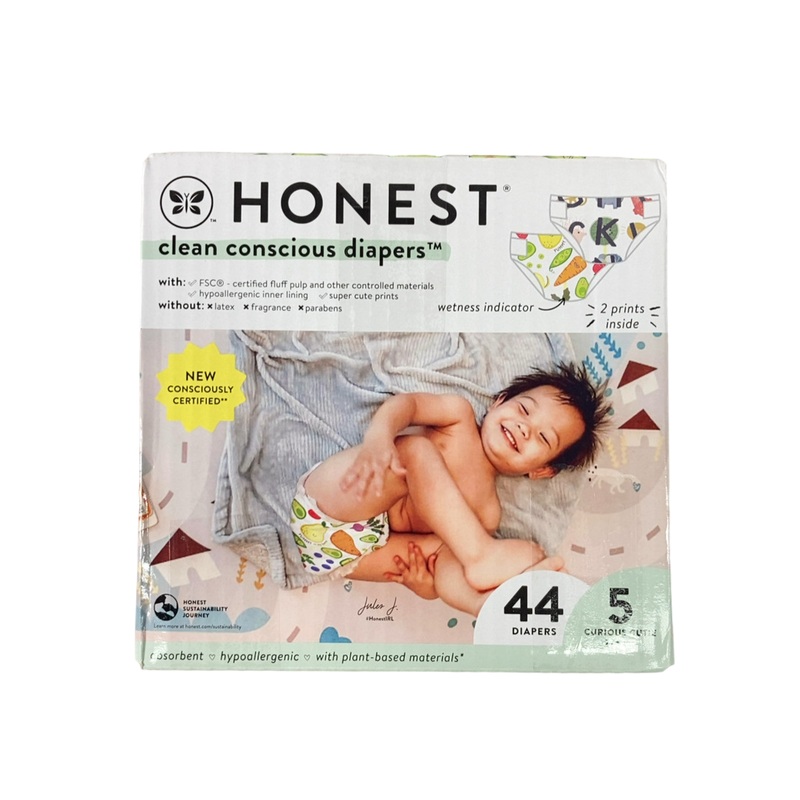 Honest Company Diaper Box, Size 5, 44 Count, All The Letters