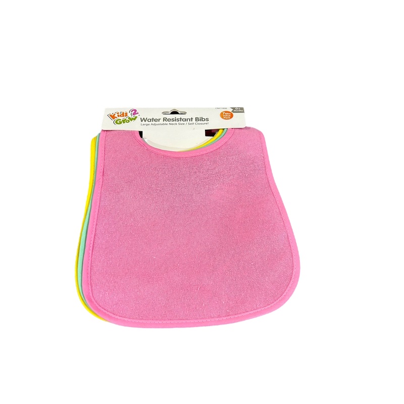 Kids 2 Grow Water Resistant Bibs, 7pack