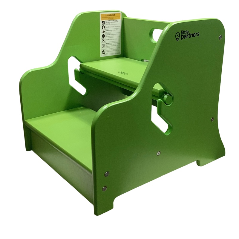 Little Partners Toddler Step Up Stool, Apple Green