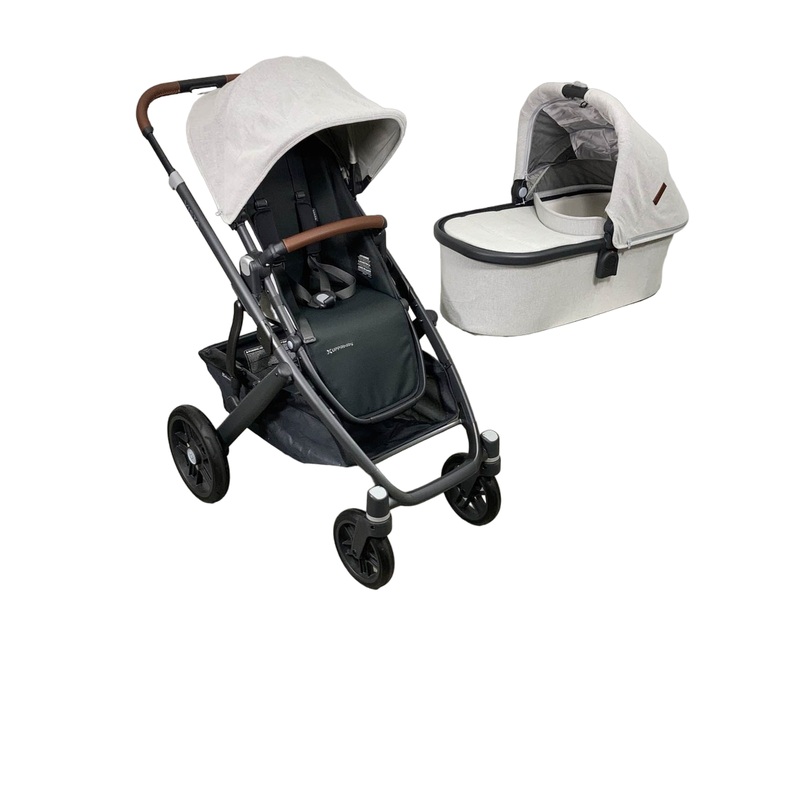 UPPAbaby VISTA V2 Stroller, Anthony (White & Grey Chenille), 2023