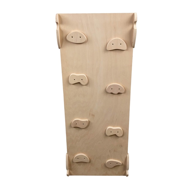 Wood and Hearts Montessori Climbing Ladder, Large Natural Wood