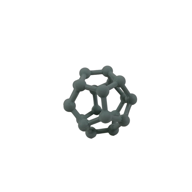 AEIOU Atom Silicone Teether Toy, Sage