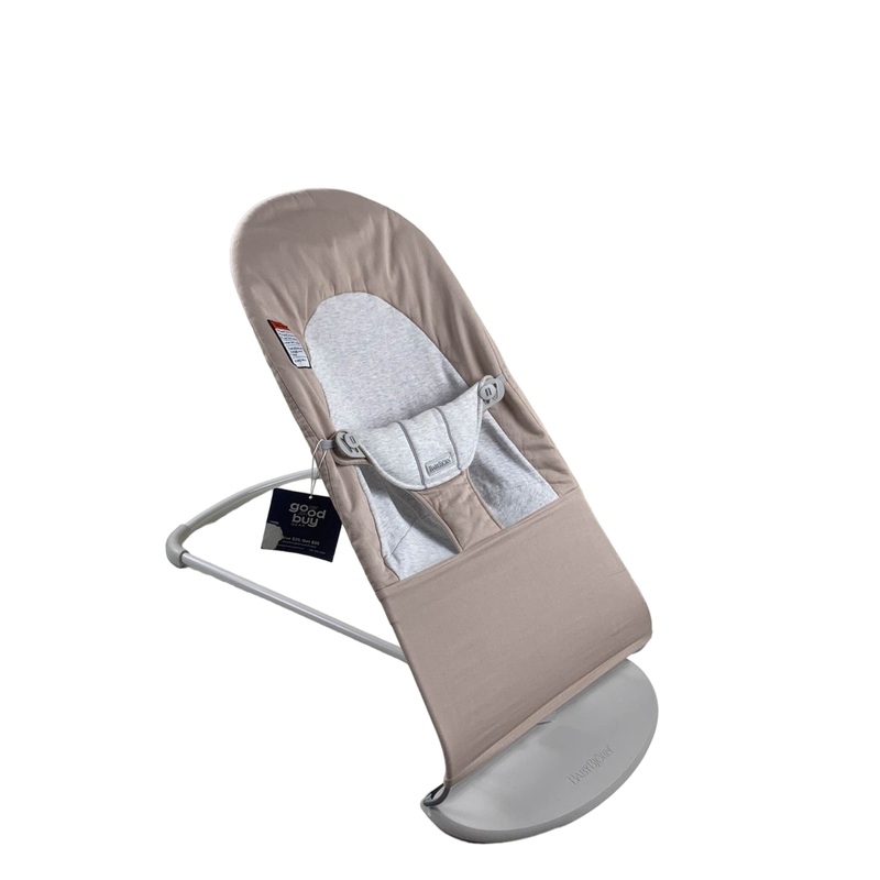 BabyBjorn Bouncer Balance, Beige/Grey, Light Gray Frame, Cotton