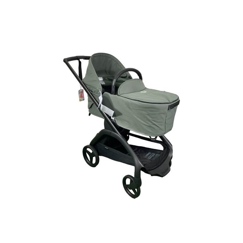 Bugaboo Dragonfly Stroller Frame with Bassinet, Forest Green, Forest Green, Black, 2023