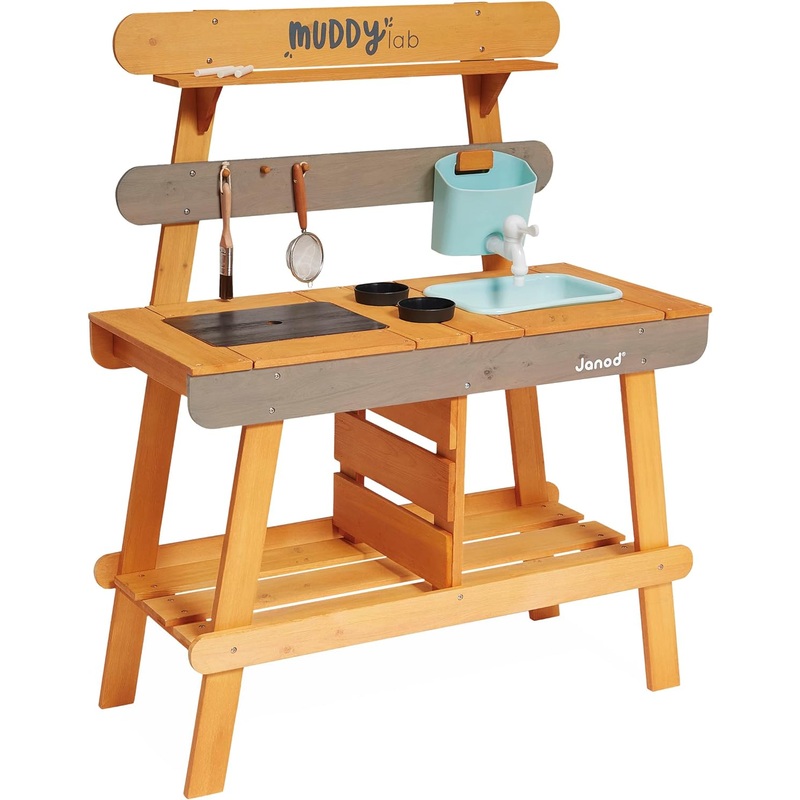 Janod Muddy Lab Outdoor Wooden Play Kitchen