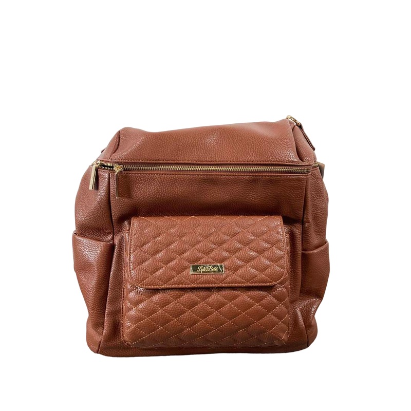 Luli Bebe Monaco Diaper Bag Petite, Caramel Brown