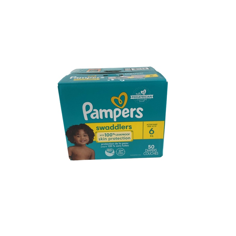 Pampers Swaddlers Diapers, Size 6, 50 Count