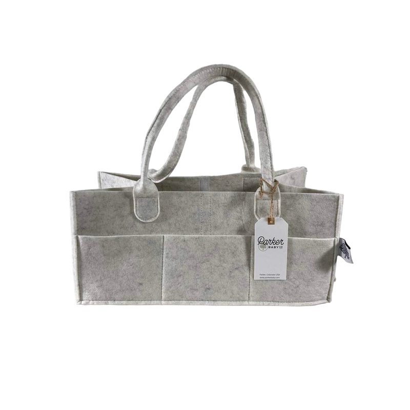 Parker Baby Co. Diaper Caddy, Large, White