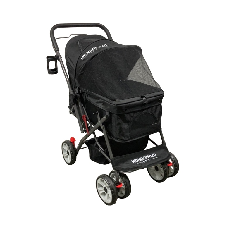 Wonderfold Pet Stroller, Jet Black