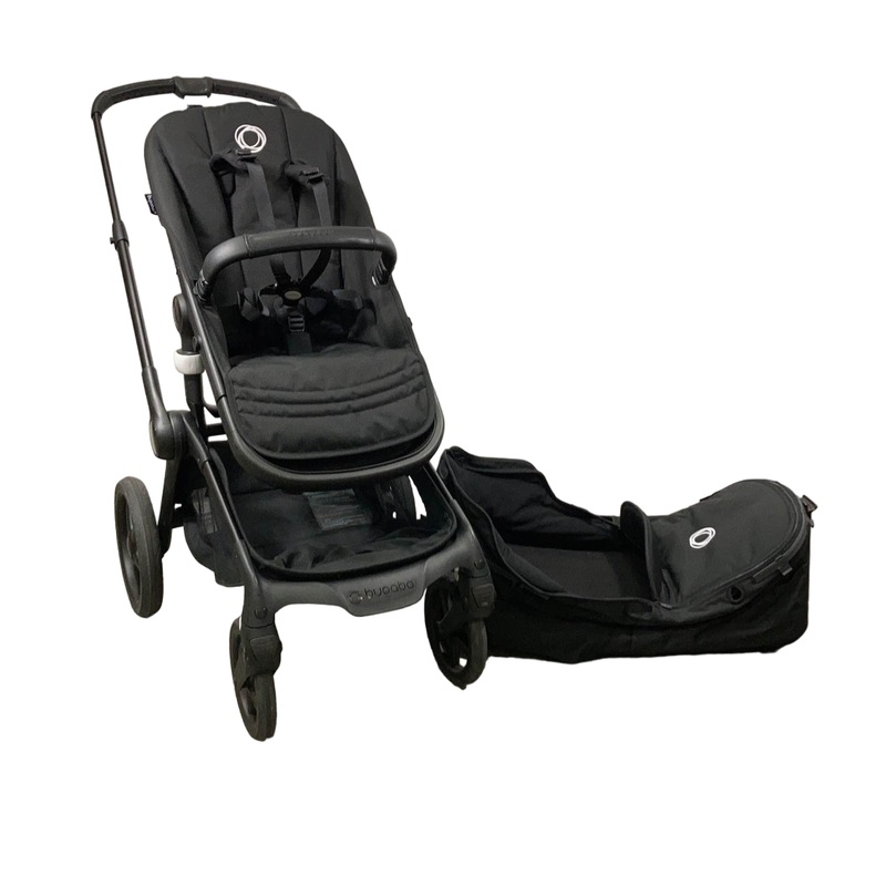 Bugaboo Fox 5 Stroller, 2023, Black Frame, Midnight Black