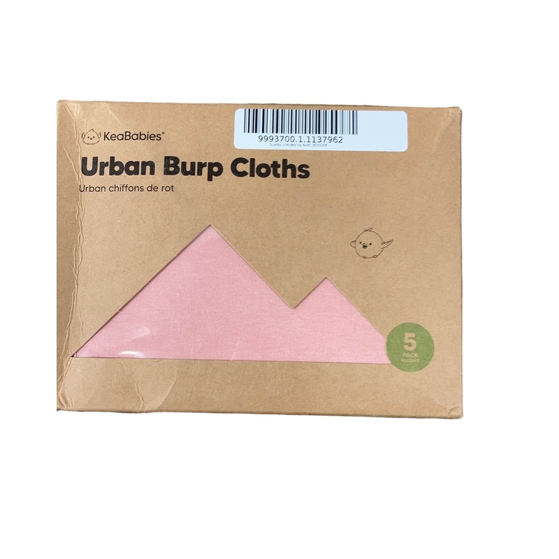 KeaBabies Urban Burp Cloths, Muted Pastel