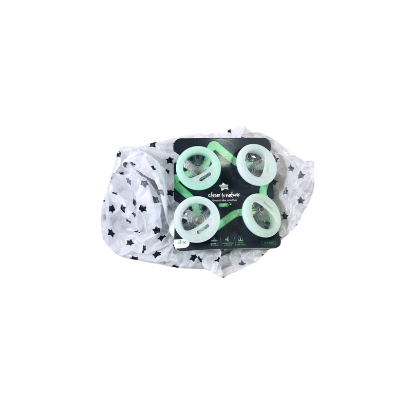 Tommee Tippee Closer To Nature Pacifier, 4 Pack, 0-6 Months, Teal/Blue