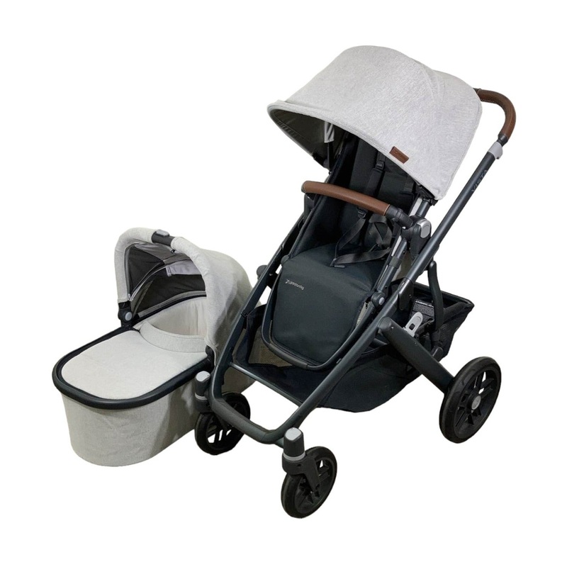 UPPAbaby VISTA V2 Stroller, 2022, Anthony (White & Grey Chenille)