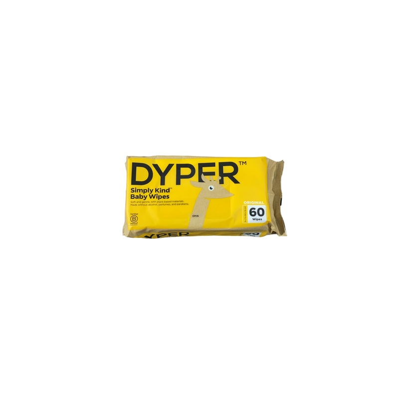 DYPER Baby Wipes, 60 Count