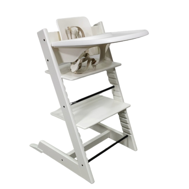 Stokke Tripp Trapp Complete High Chair, White, Dots Grey