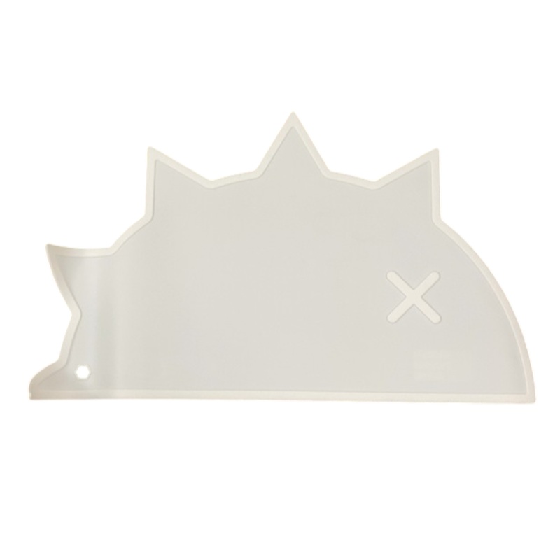 Bam Bam Boom Hedgehog Dino Placemat, White