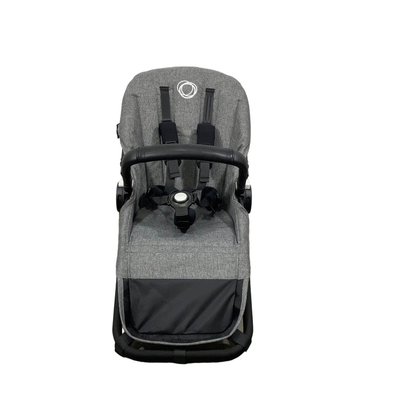 Bugaboo Donkey 5 Duo Extension Set, 2022, Black, Grey Melange