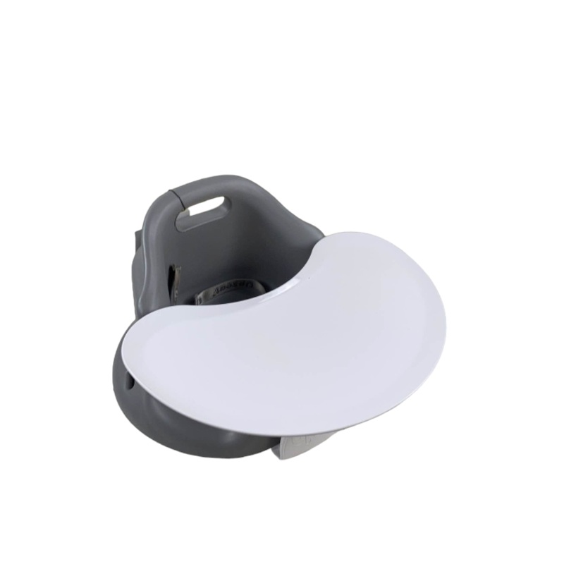 Upseat Baby Floor Chair and Booster Seat with Tray, Grey