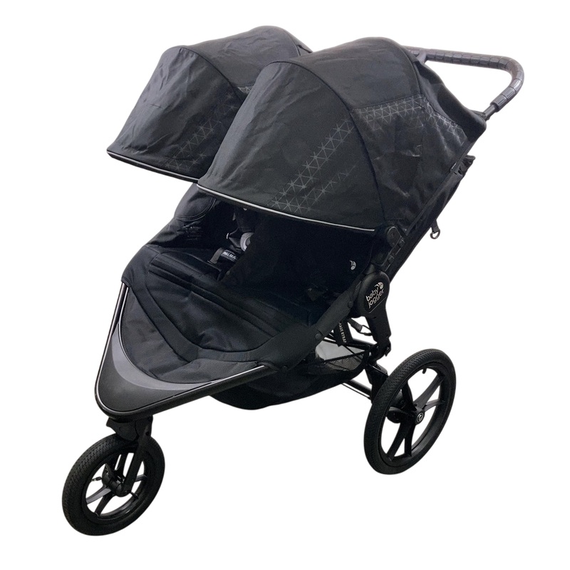 Baby Jogger Summit X3 Double Stroller, 2023, Midnight Black