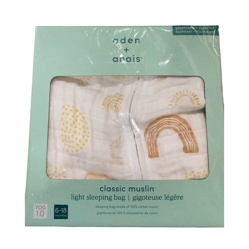 Aden + Anais Muslin Light Sleep Sack, Keep Rising, Medium (6-18 months)