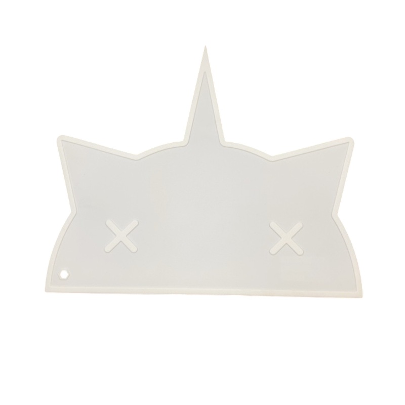 Bam Bam Boom Unicorn Cat Placemat, White