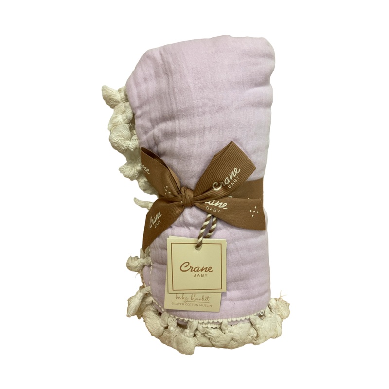 Crane Baby 6 Layer Muslin Blanket, Lilac Purple