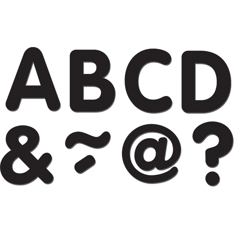 Black Classic 2″ Magnetic Letters