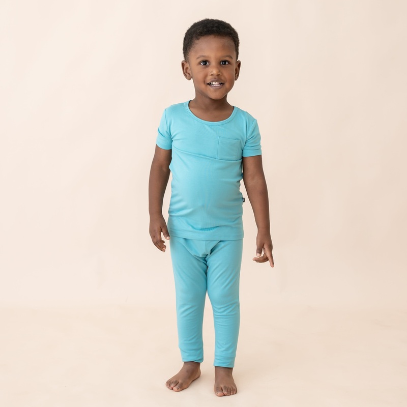 Short Sleeve with Pants Pajamas in Makai