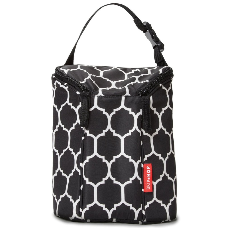 Skip Hop Grab & Go Double Bottle Bag – Onyx Tile
