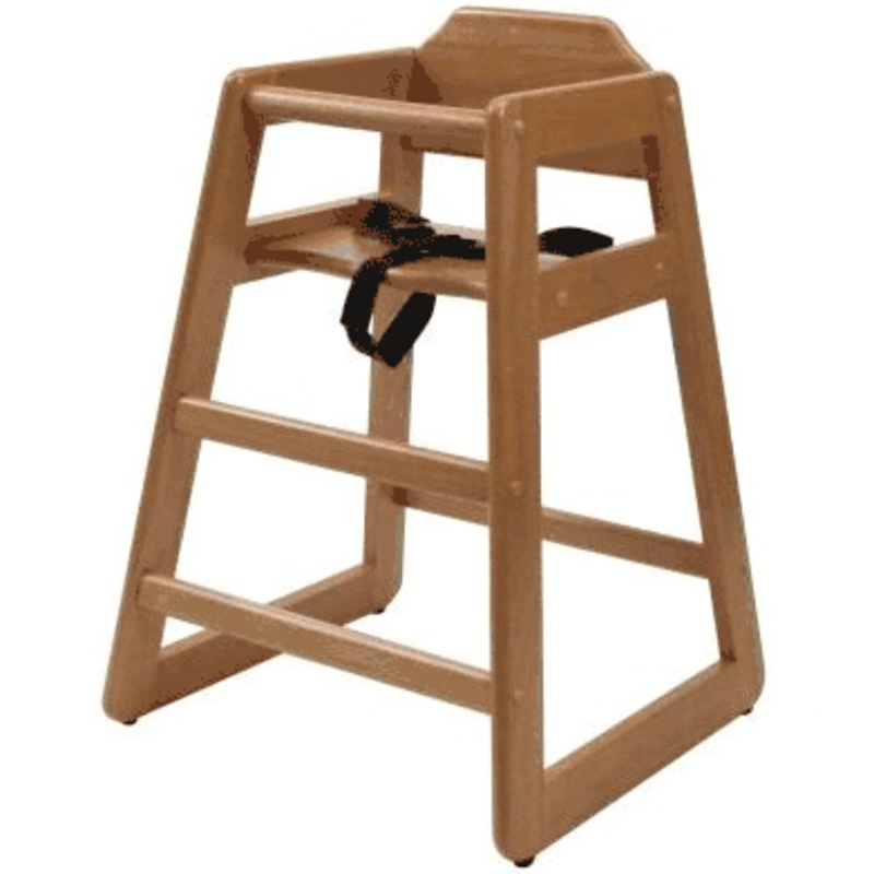 Lipper International 516P High Chair in Pecan