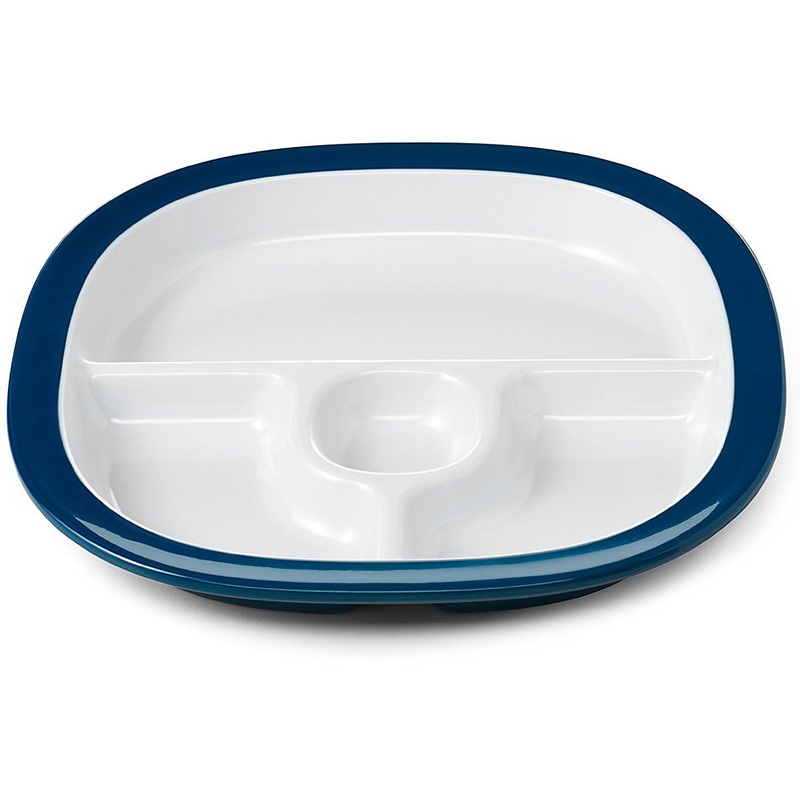 OXO Tot Melamine Divided Plate – Navy