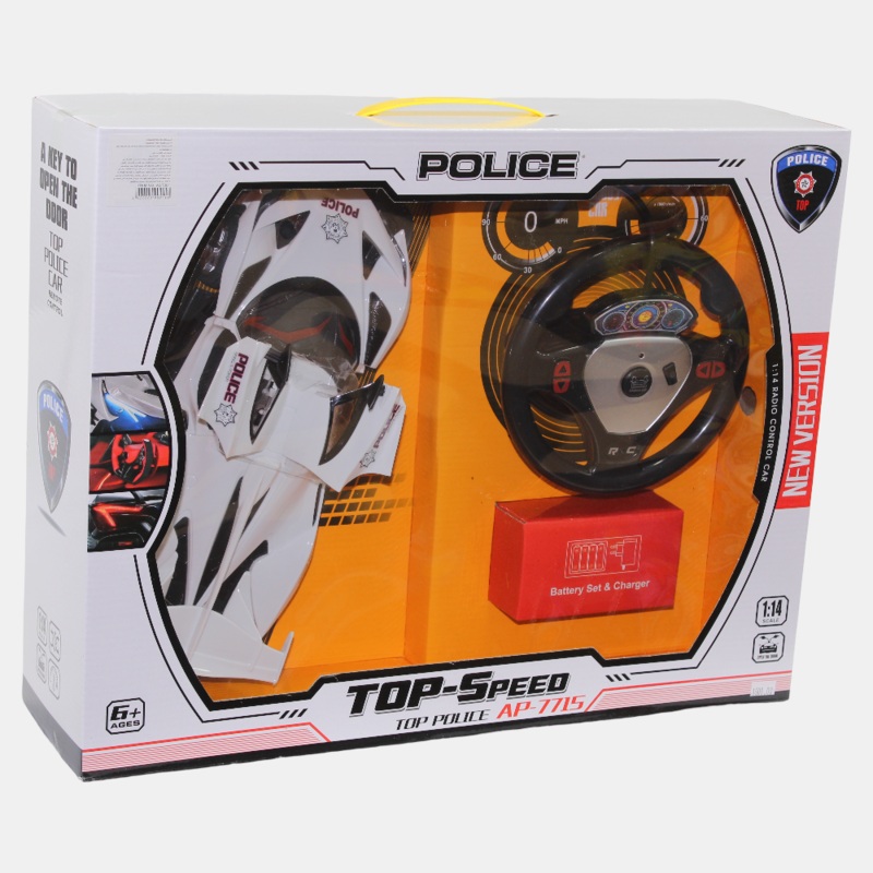 Remote Control Police Car – White