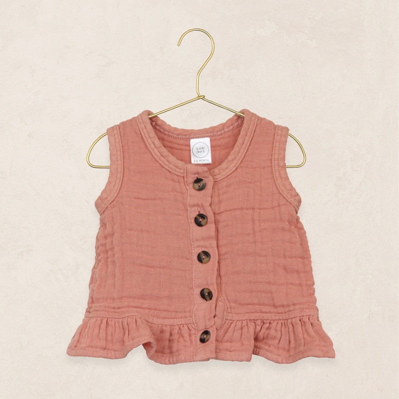 Ruffle Tank – Rose