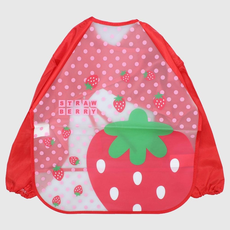 Strawberry Long-Sleeved Bib