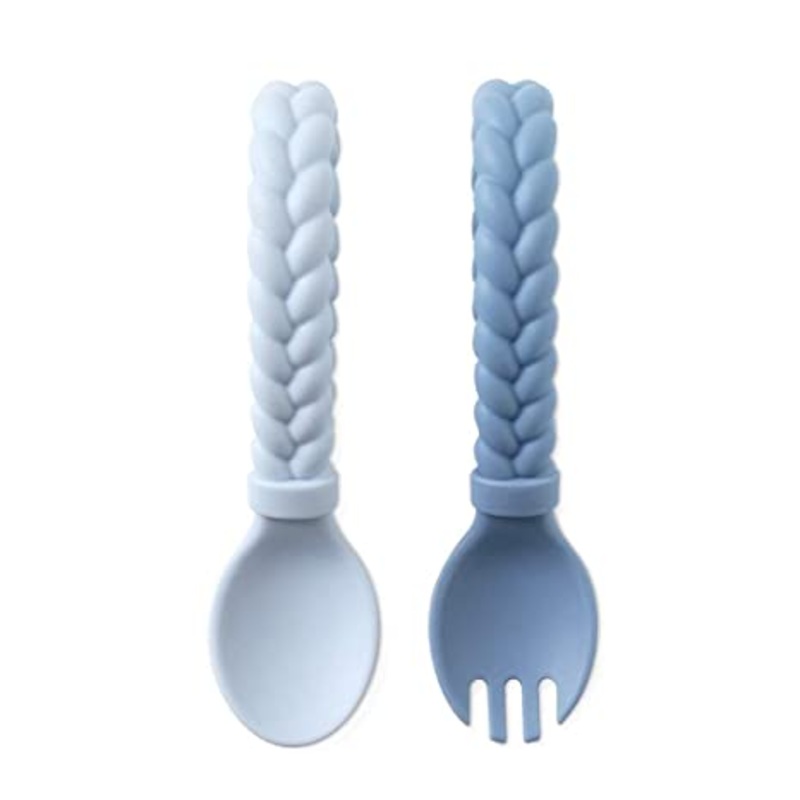 Sweetie Spoons – Silicone Baby Fork + Spoon Set