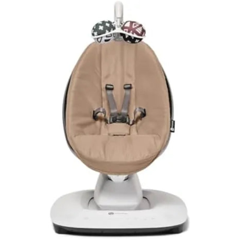4moms MamaRoo Multi-Motion Baby Swing, Bluetooth Enabled with 5 Unique Motions, Sandstone