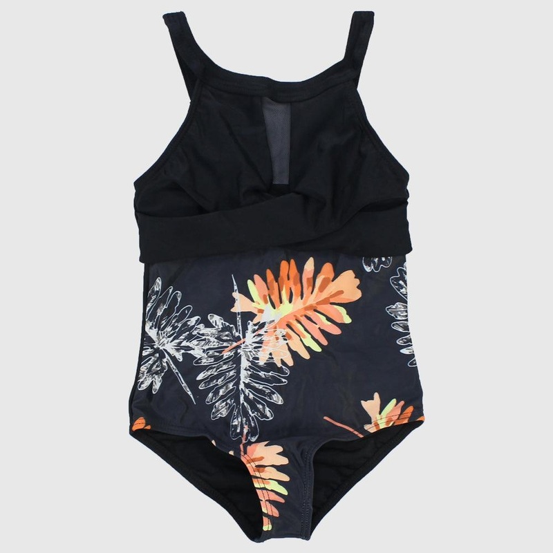Black Sleeveless Swim Suit