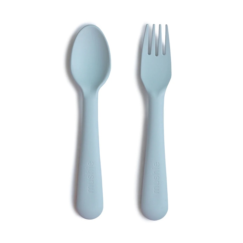 Dinnerware Fork and Spoon Set – Powder Blue