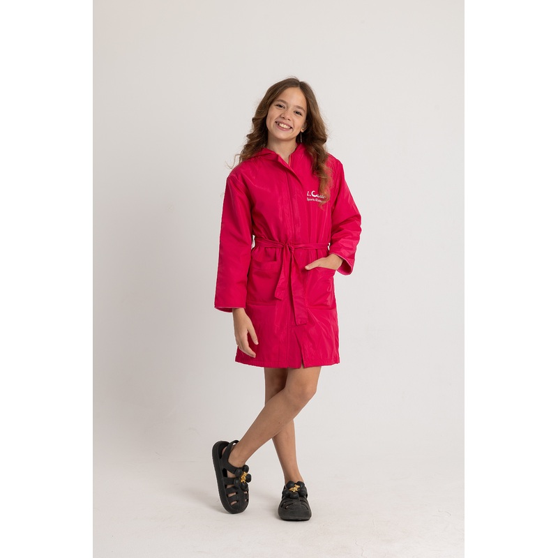 Girl’ Waterproof Swim Robe   Fuchsia