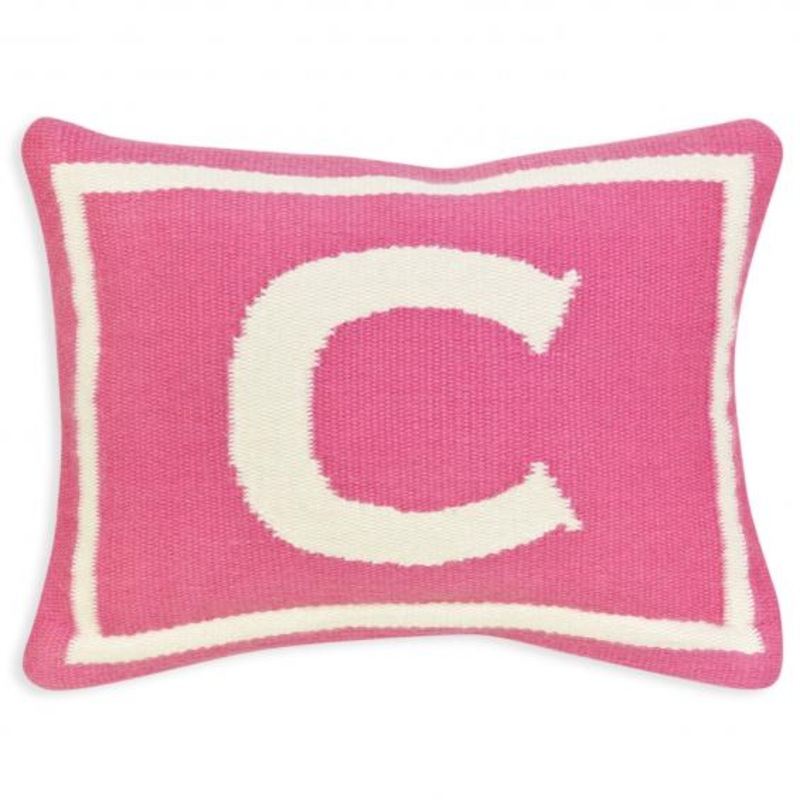 Jonathan Adler Junior Letter C Pillow in Pink