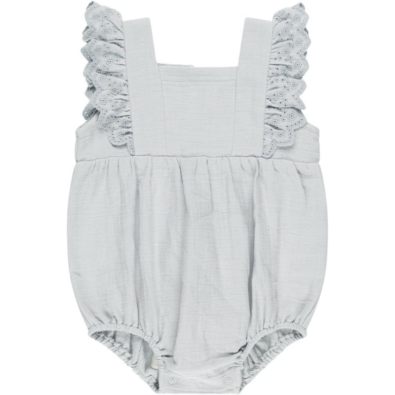 Quincy Mae Naomi Romper || Sky