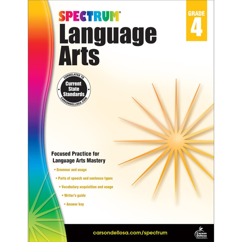 Spectrum Language Arts Workbook Grade 4 Paperback