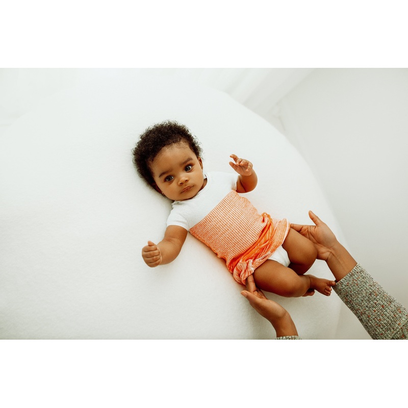 Swaddelini Orange Arms Out Short Sleeve Sleep Sack