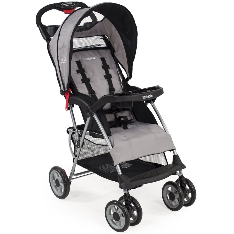 Kolcraft Cloud Plus Lightweight Compact Stroller – Slate Black