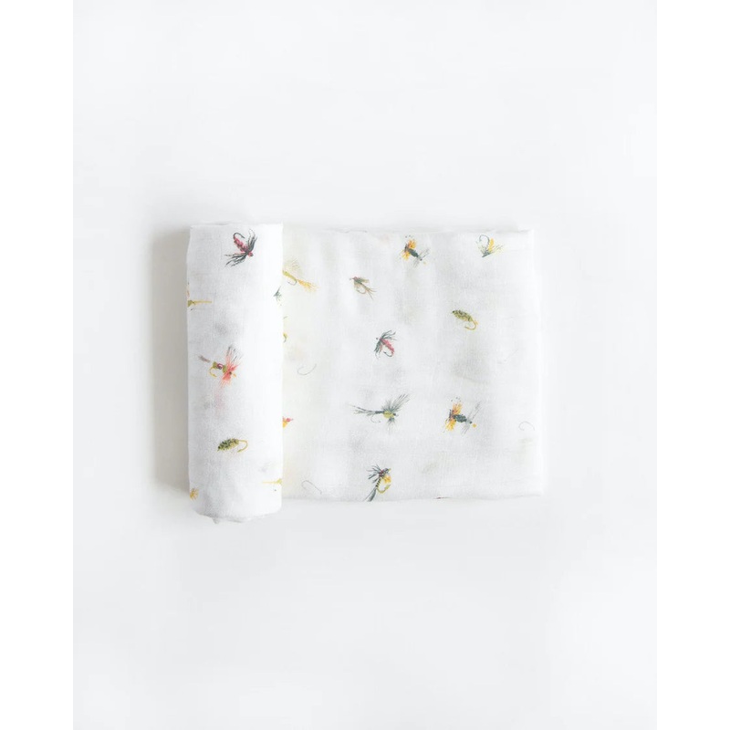 Little Unicorn Deluxe Muslin Single Swaddle – Gone Fishing